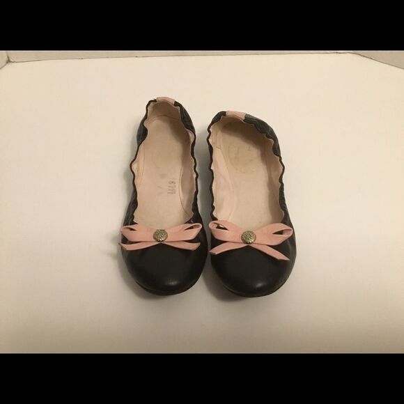 Jack Rogers Leather Ballet Flats Pink/White 8M - Picture 3 of 7